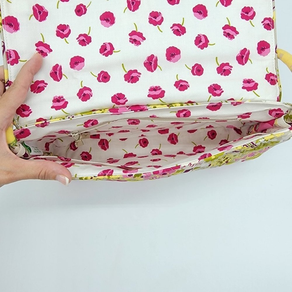 Vera Bradley Knot Just A Clutch Shoulder Bag Make Me Blush Retired Quilted Soft - Picture 7 of 13